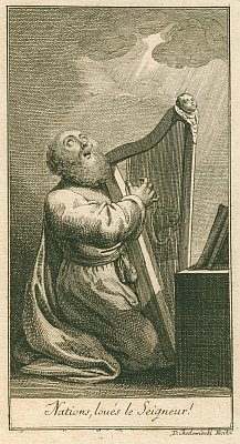 Chodowiecki - David with the harp - Psalms 2 - 1782 (E 459)