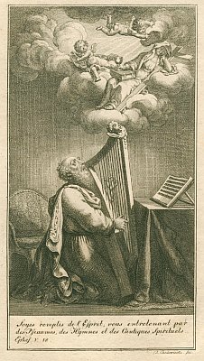 Chodowiecki - David with the harp - Psalm 3 - 1791 (E 660)
