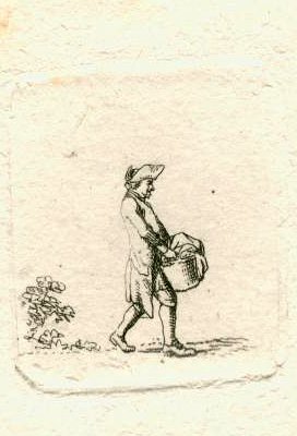 Chodowiecki - Refugee with a basket
