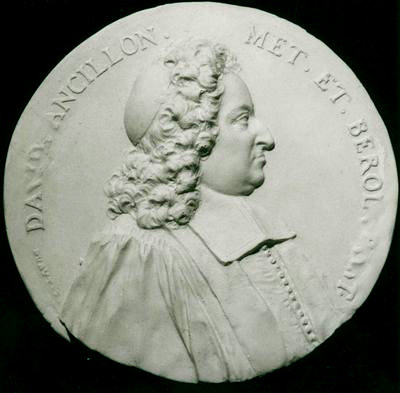 Ancillon, David<br>1617-1691<br>French-Reformed minister in Metz and Berlin, plaster medaillon