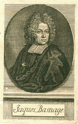 Basnage, Jacques<br>French-Reformed minister and philosopher in Berlin, copper engraving
