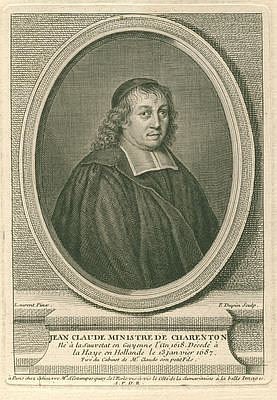 Claude, Jean<br>1618-1687<br>Reformed minister in Charenton, copper engraving