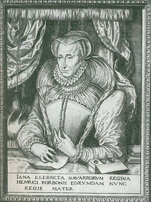 d'Albret, Jeanne<br>1528-1572<br>Königin von Navarra, Hugenottin, Mutter von  Heinrich IV