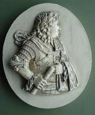 Frederick William, the Great Elector of Brandenburg<br>1620-1688<br>porcelain relief