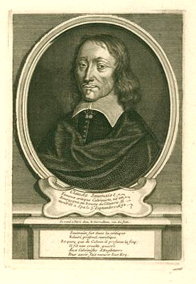 Saumeis, Claude<br>+ 1652<br>French-Reformed minister, copper engraving by Desrochers