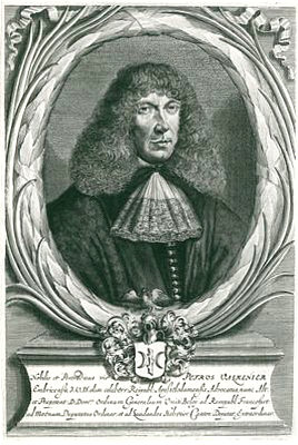 Valkenier, Pieter<br>1641-1712<br>Commissioner for the refugees in Frankfurt/Main, copper engraving