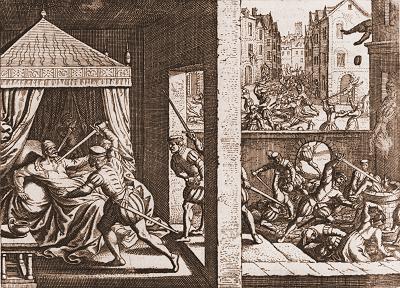 Massacre of St Bartholomews Day<br>the assassination of Coligny