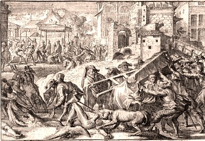 Rising of the Huguenots in the Vivarais in 1621