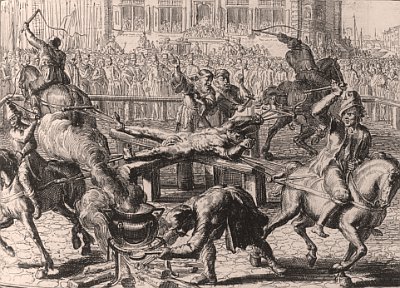 The assassin Ravaillac is quartered in 1610