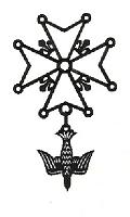 La croix huguenote - Croquis: Dieter von Andrian - Croix officielle - L'association des huguenots Allemagne